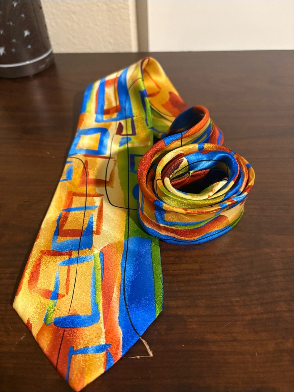 J. Garcia Collection Fifty-Six “Space Containers” 100% Silk Necktie